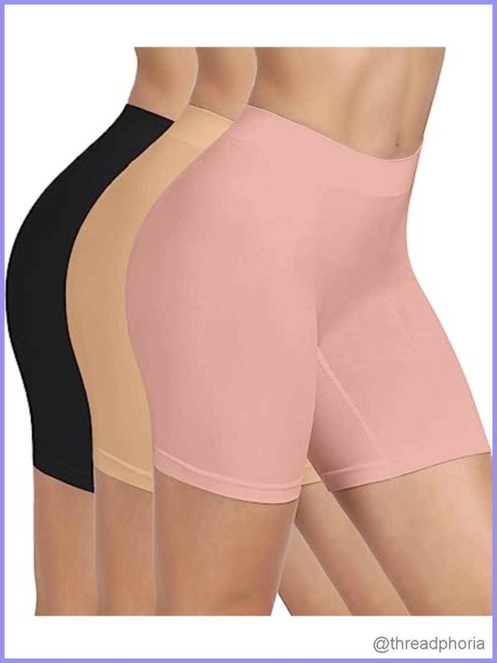 Seamless Slip Shorts for Under Dresses Anti Chafing Shapewear
